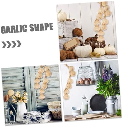 MAGICLULU Artificial Garlic String 2 Pack for Home Decor