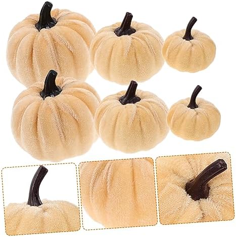 DIY Halloween Decorations 6 Pack Fake Pumpkins Party Centerpiece