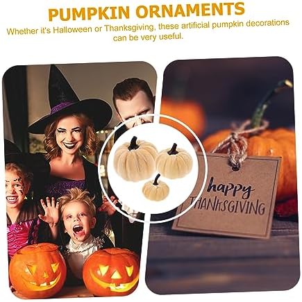 ULTECHNOVO 6Pcs Artificial Pumpkin Decorations for Halloween