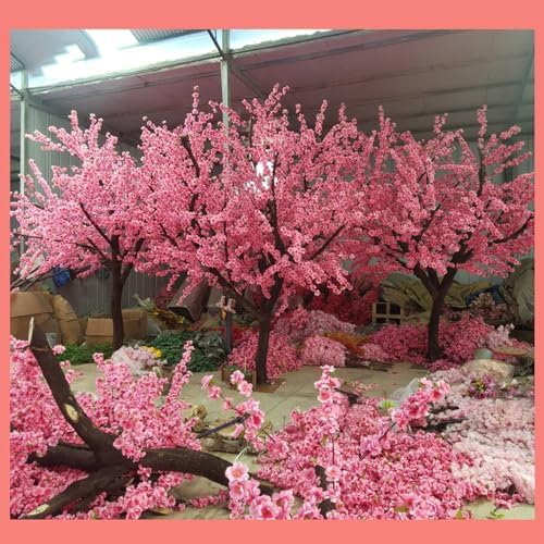 Handmade Cherry Blossom Tree Artificial Pink Decor
