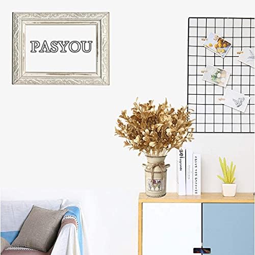 PASYOU Artificial Golden Flowers 4 Pack for Home Decor