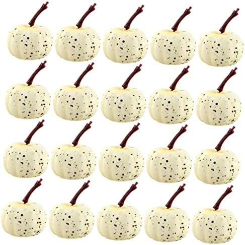 20pcs Lifelike Artificial Mini Pumpkin Decor for Halloween