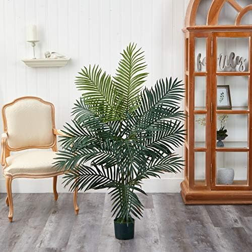 Nearly Natural 5FT Artificial Paradise Palm Tree with 12 Trunks