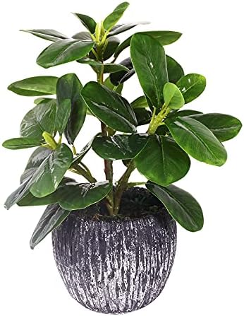 Real Touch Artificial Oak Leaves Potted Plant