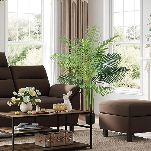 YULISKY 6 FT Artificial Areca Palm Plant with Pot