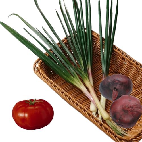 3PCS Artificial Onion Grass Fake Vegetables for Kitchen Decoration