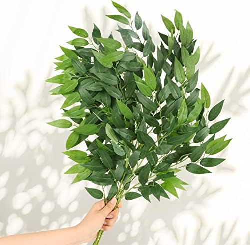 WEISPARK Artificial Italian Ruscus Garland 27in Greenery Stems