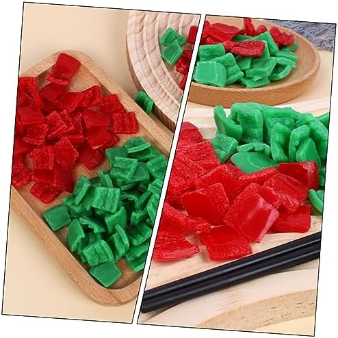 25PCS Artificial Pepper Slice Decor for Home Restaurant Display