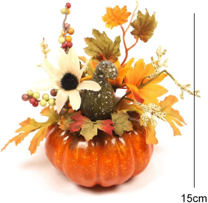 Ochine Artificial Mini Pumpkins Fall Wreath Decorations
