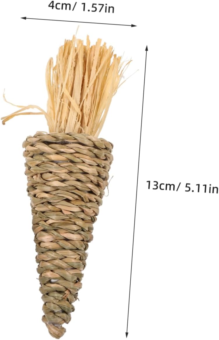 8pcs Woven Carrot Pendant Decorations for Easter