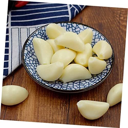 Cabilock 12pcs Artificial Garlic Flakes for Decor and Education