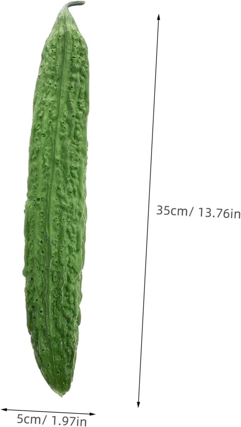 Wakauto Realistic Bitter Melon Artificial Vegetable Decor Model