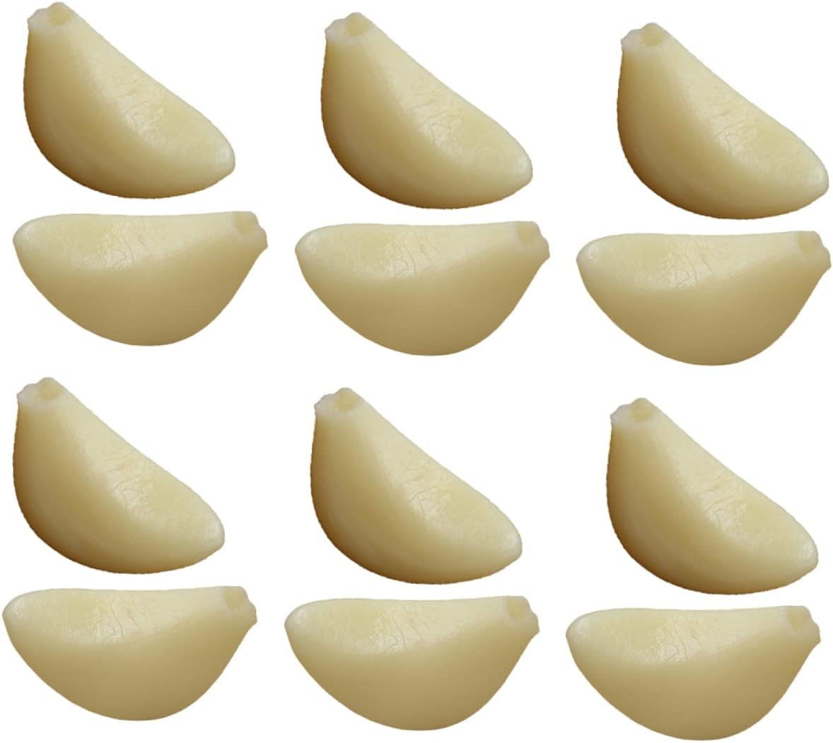 Cabilock 12pcs Artificial Garlic Flakes for Decor and Education