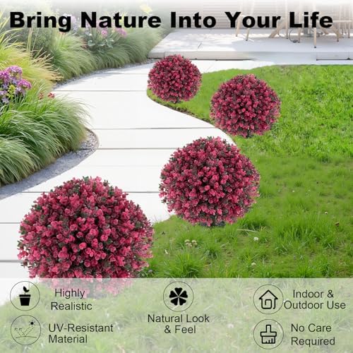 Artificial Boxwood Topiary Balls - Set of 2