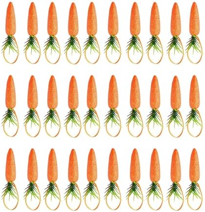 15 30pcs Artificial Vegetables Easter Party Decorations Carrot Ornaments