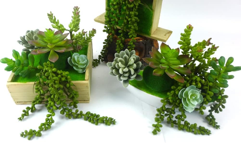 FLIPPED 3 Pack Artificial Plant Succulent Hanging String of Pearls Plants