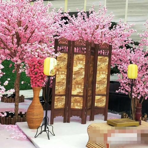 QIUPAI Artificial Cherry Blossom Tree 1x06m Landscape Decor