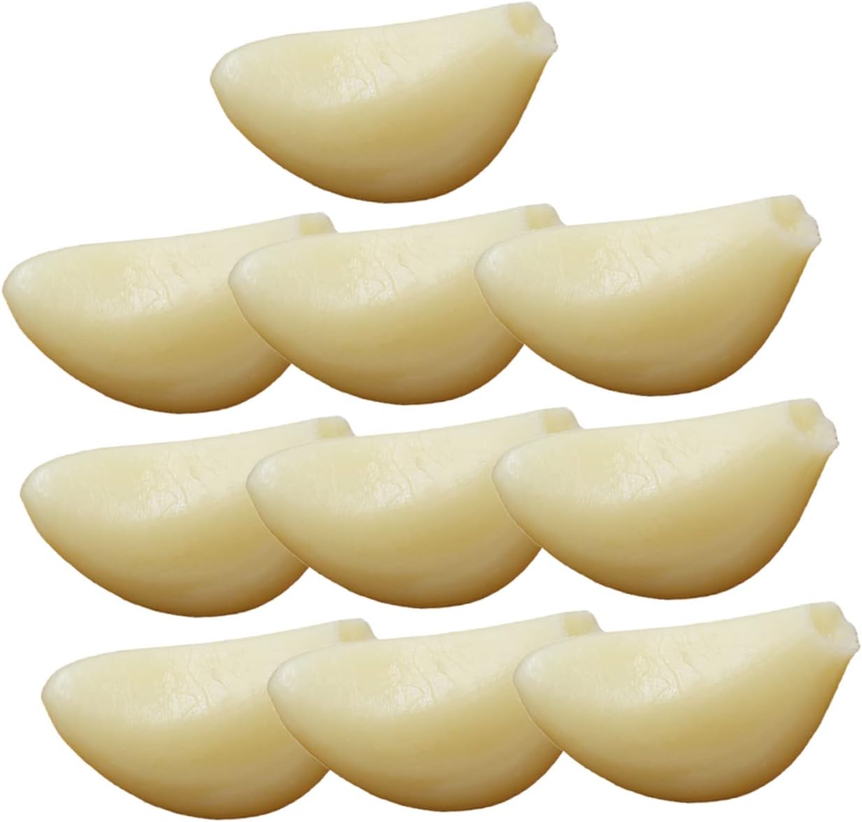 10pcs Simulated Garlic Cloves for Photography and Display