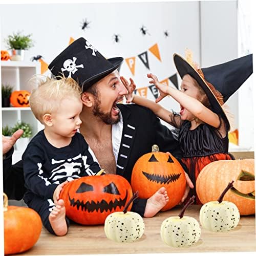 PRETYZOOM 20pcs Hand Painted Faux Pumpkins for Halloween Decor