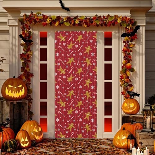 Susiyo Christmas Door Cover Decoration 32x79 in