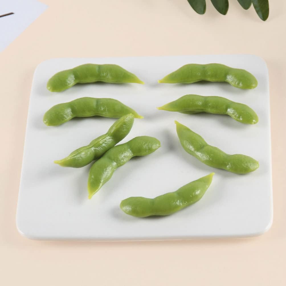 Realistic Soybean Model 30pcs Green Artificial Vegetable Decor