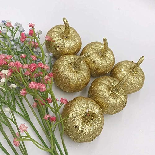 BESTOYARD 12 Pcs Artificial Foam Pumpkins Orange Fall Decor