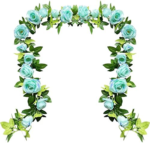 UKELER 2 Pack Artificial Flower Garland for Wedding Decor