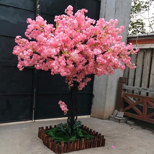 QIUPAI Artificial Cherry Blossom Tree 1x06m Landscape Decor