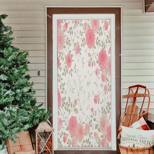 Susiyo Floral Vector Halloween Door Cover Stretch Fabric