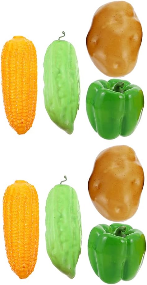 LOGOFUN 8Pcs Artificial Vegetable Props for Home Kitchen Photography