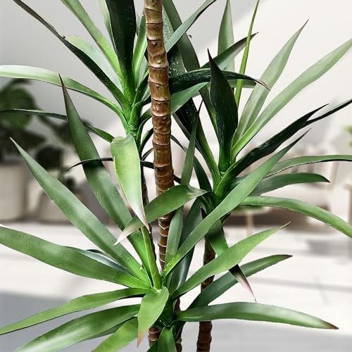 Koretech Artificial Trees 48ft Faux Agave Plants 4 Trunks with Pot