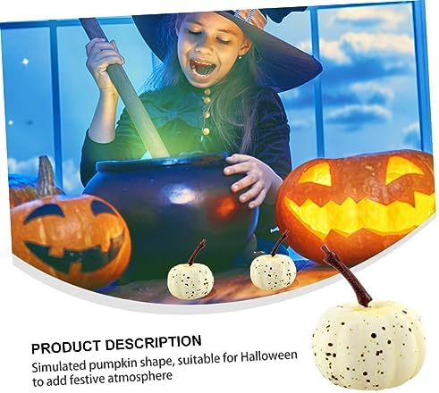 PRETYZOOM 20pcs Hand Painted Faux Pumpkins for Halloween Decor