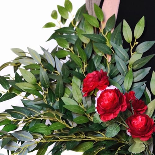 Ardemiy Artificial Greenery Centerpieces 8pcs Realistic Leaves