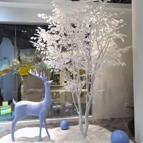 White Artificial Banyan Tree for Home Office Decor 1x08m