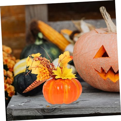 HOMSFOU Halloween Artificial Pumpkin Decor