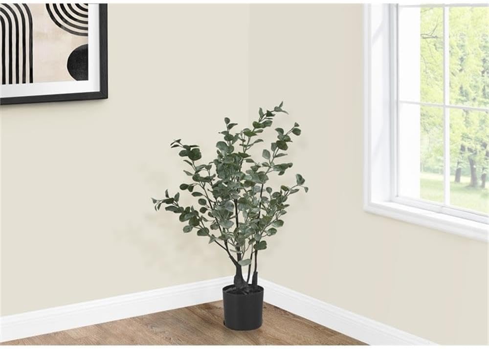 Monarch Specialties Artificial Eucalyptus Tree 35 Inches Tall