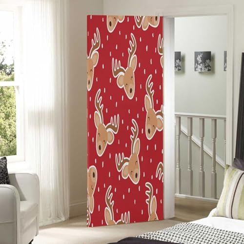 Susiyo Reindeer Door Cover for Halloween Decor