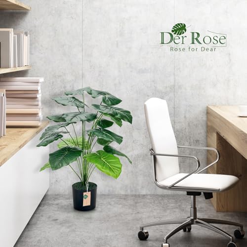 Der Rose 28 Inch Artificial Tropical Plant Indoor Decor