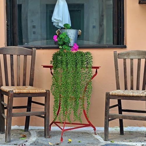 3PCS Artificial Succulents Hanging Plants 275 Inch Fake String of Pearls
