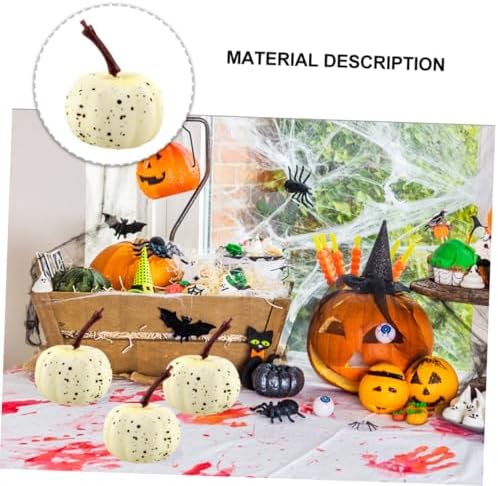 Cabilock 20pcs Hand-Painted Faux Pumpkins for Halloween Decorations