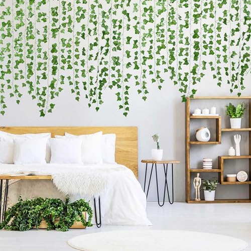 DearHouse 24 Pack Artificial Ivy Garland Plants