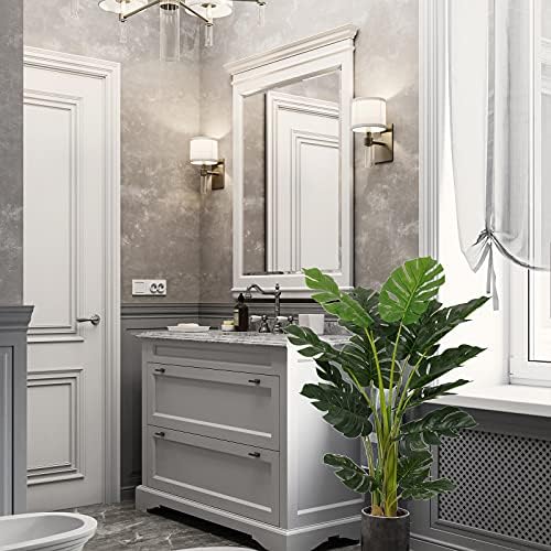 VIAGDO Artificial Monstera Deliciosa Plant 4ft Tall 2 Pack