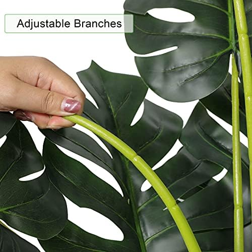 VIAGDO Artificial Monstera Deliciosa Plant 4ft Tall 2 Pack