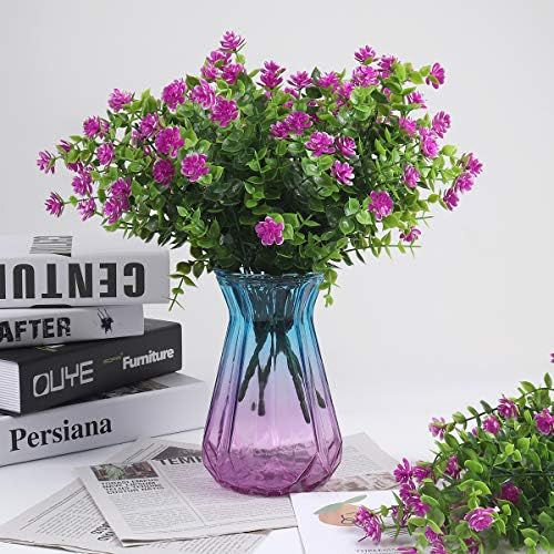 RECUTMS 8 Bundles Fuchsia Artificial Flowers