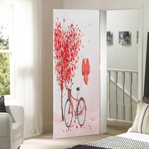Susiyo Tree and Bicycle Halloween Door Cover 32x79 in