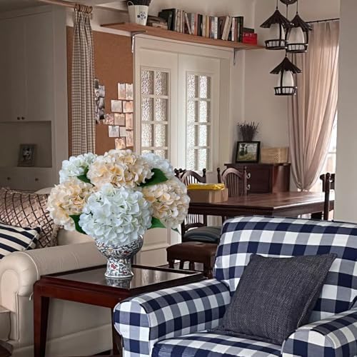 5 Pcs 20 Inch Artificial Hydrangeas Fall Decor