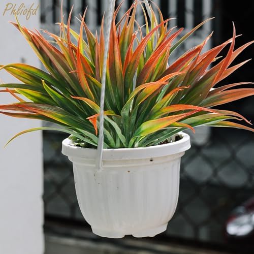16Pcs Artificial Grass Fake Plants 173in Outdoor Decor