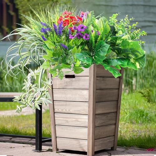 14 Bundles Artificial Plants Outdoor Greenery