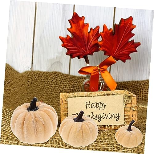 6pcs Decorative Artificial Pumpkins for Halloween Fall Centerpieces