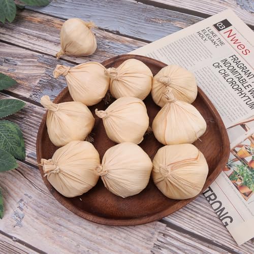Folmywy Artificial Garlic 10 Pcs Lifelike Home Decor